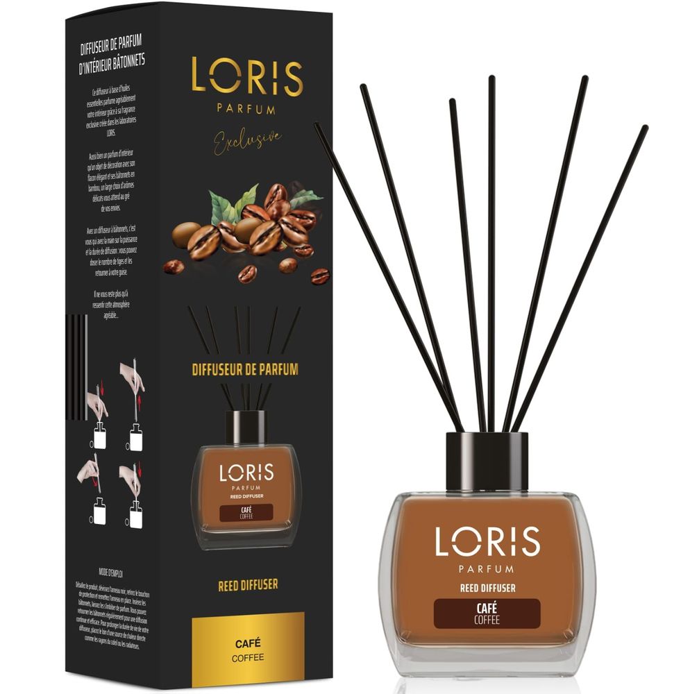 Diffuseurs de parfums - LORIS Diffuseur de parfum bâtonnets Café 120ml - LORIS PARFUM