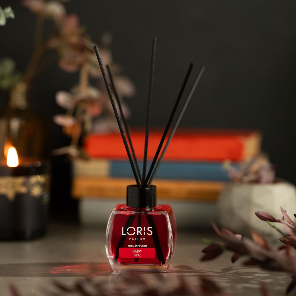 Diffuseurs de parfums - LORIS Diffuseur de parfum bâtonnets Cerise 120ml - LORIS PARFUM