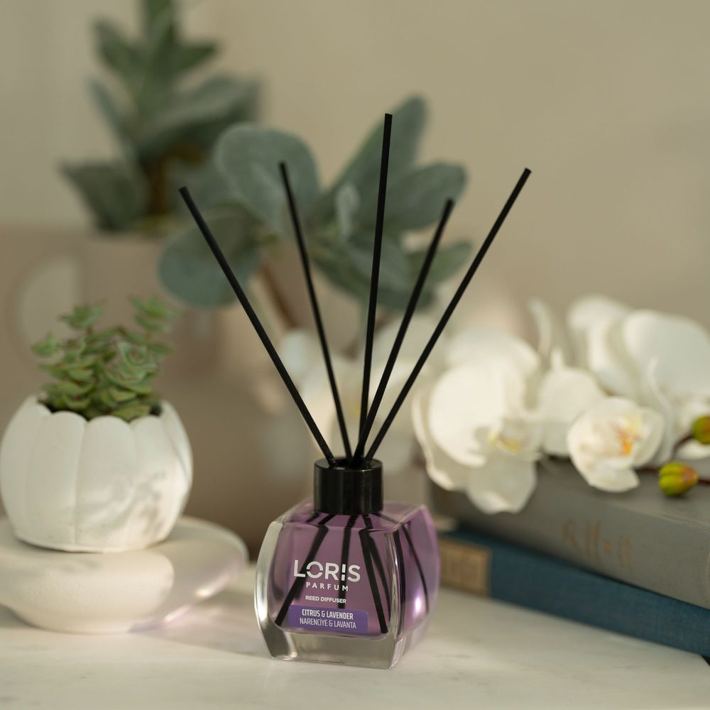 Diffuseurs de parfums - LORIS Diffuseur de parfum bâtonnets Lavande & Agrumes 120ml - LORIS PARFUM