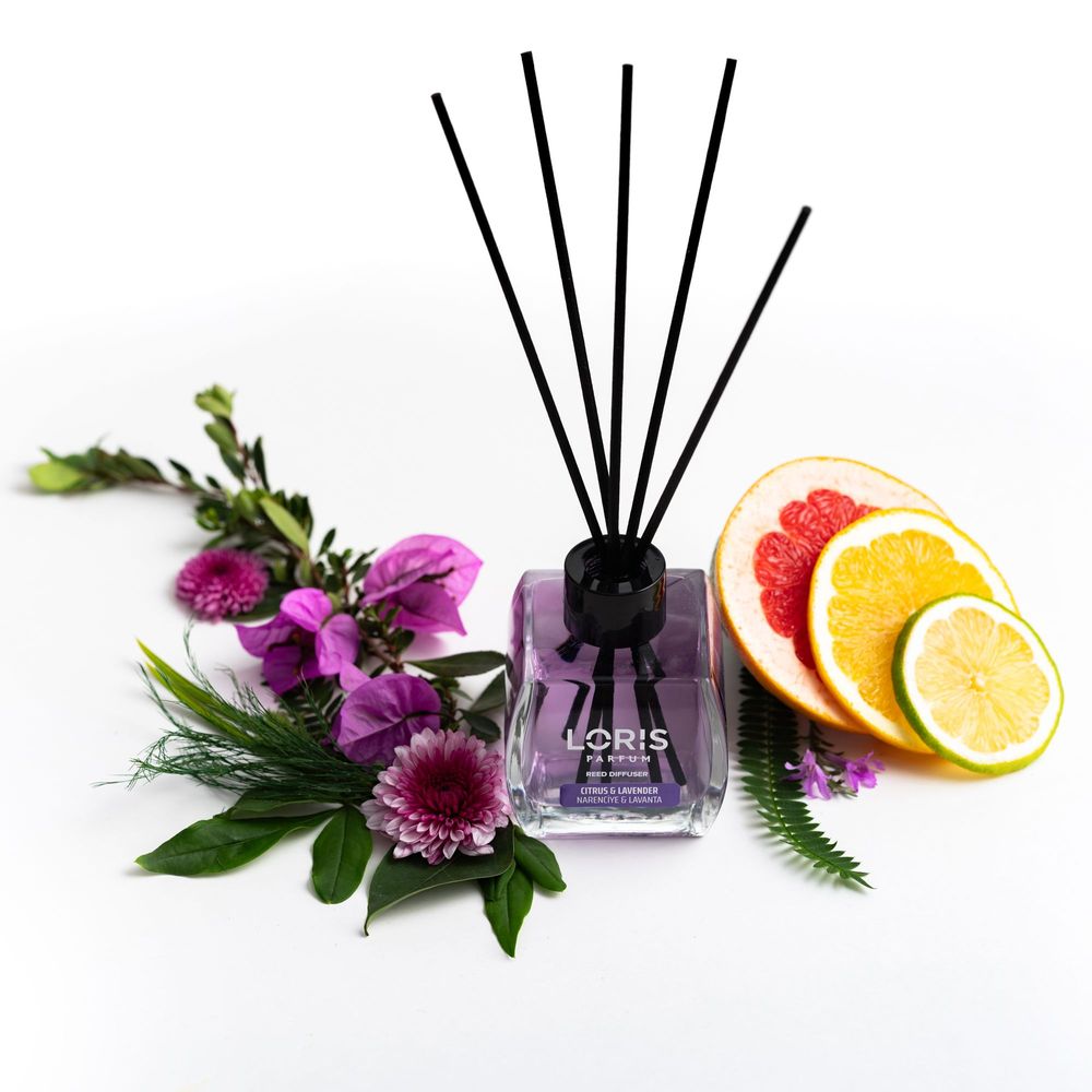 Diffuseurs de parfums - LORIS Diffuseur de parfum bâtonnets Lavande & Agrumes 120ml - LORIS PARFUM