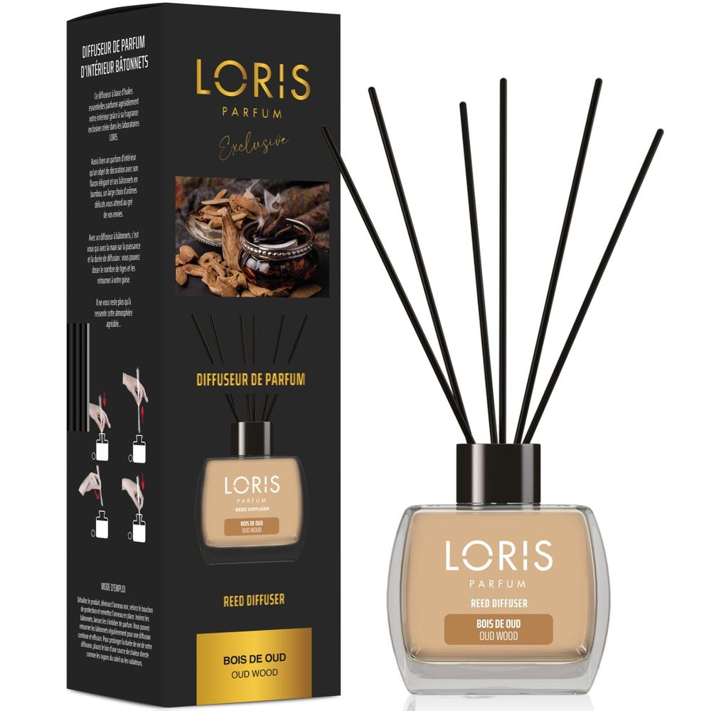 Scent diffusers - Stick Fragrance Diffuser Oud Wood - LORIS PARFUM