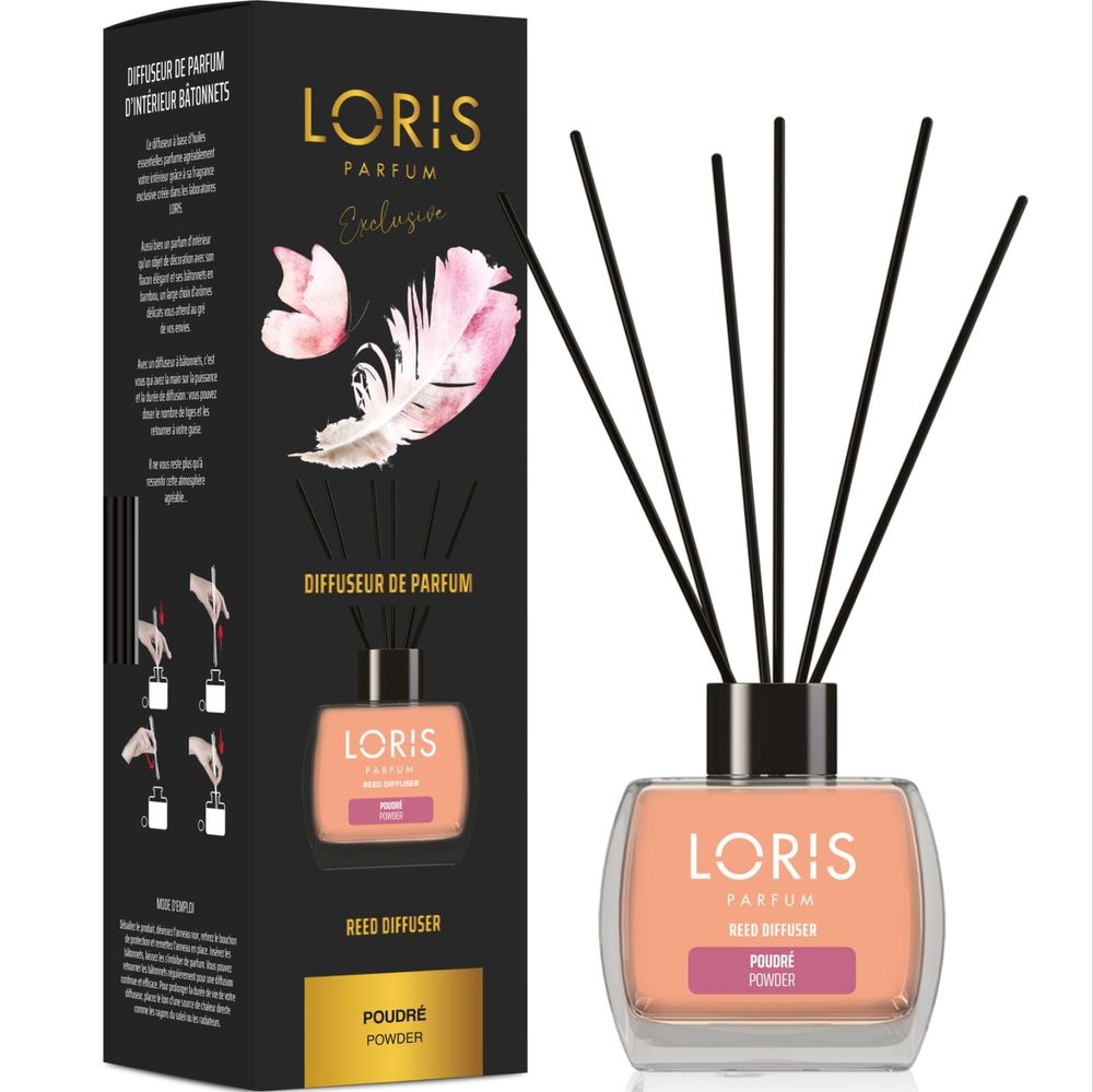 Diffuseurs de parfums - LORIS Diffuseur de parfum bâtonnets Poudré 120ml - LORIS PARFUM