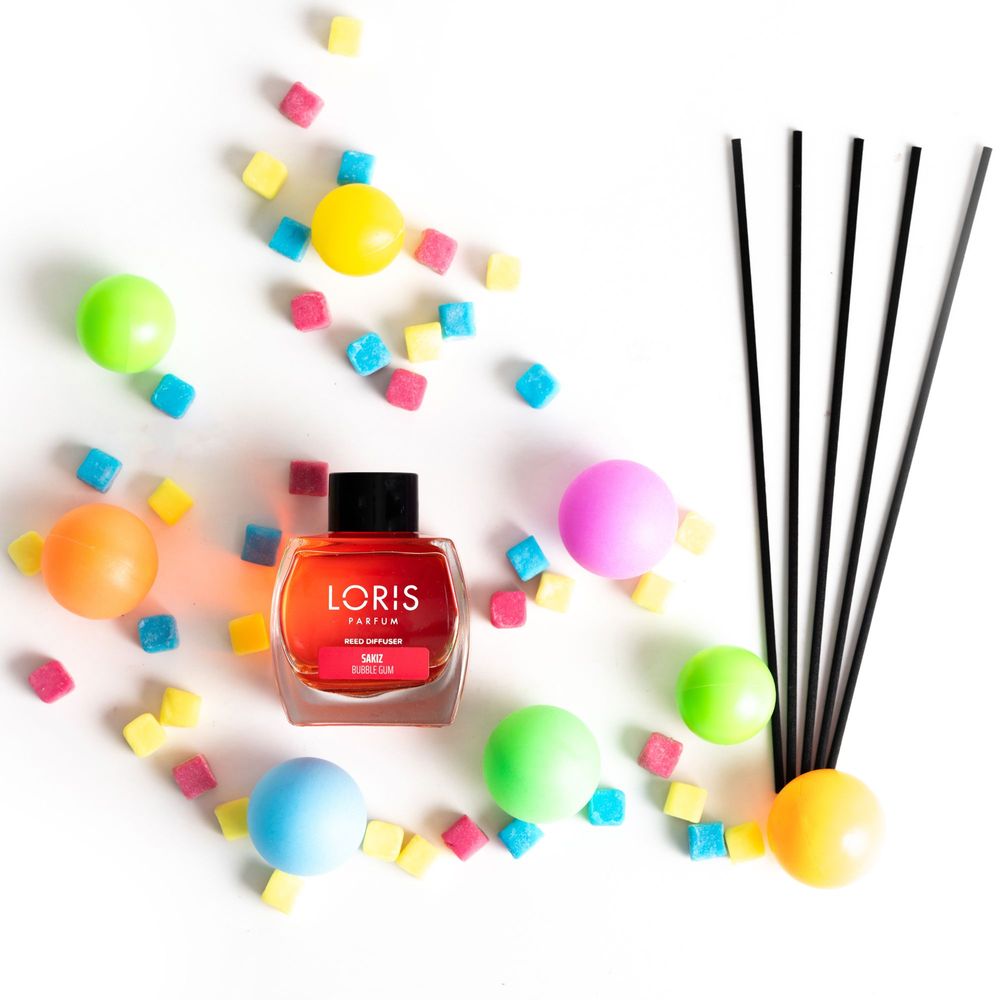 Diffuseurs de parfums - LORIS Diffuseur de parfum bâtonnets Bubble Gum 120ml - LORIS PARFUM