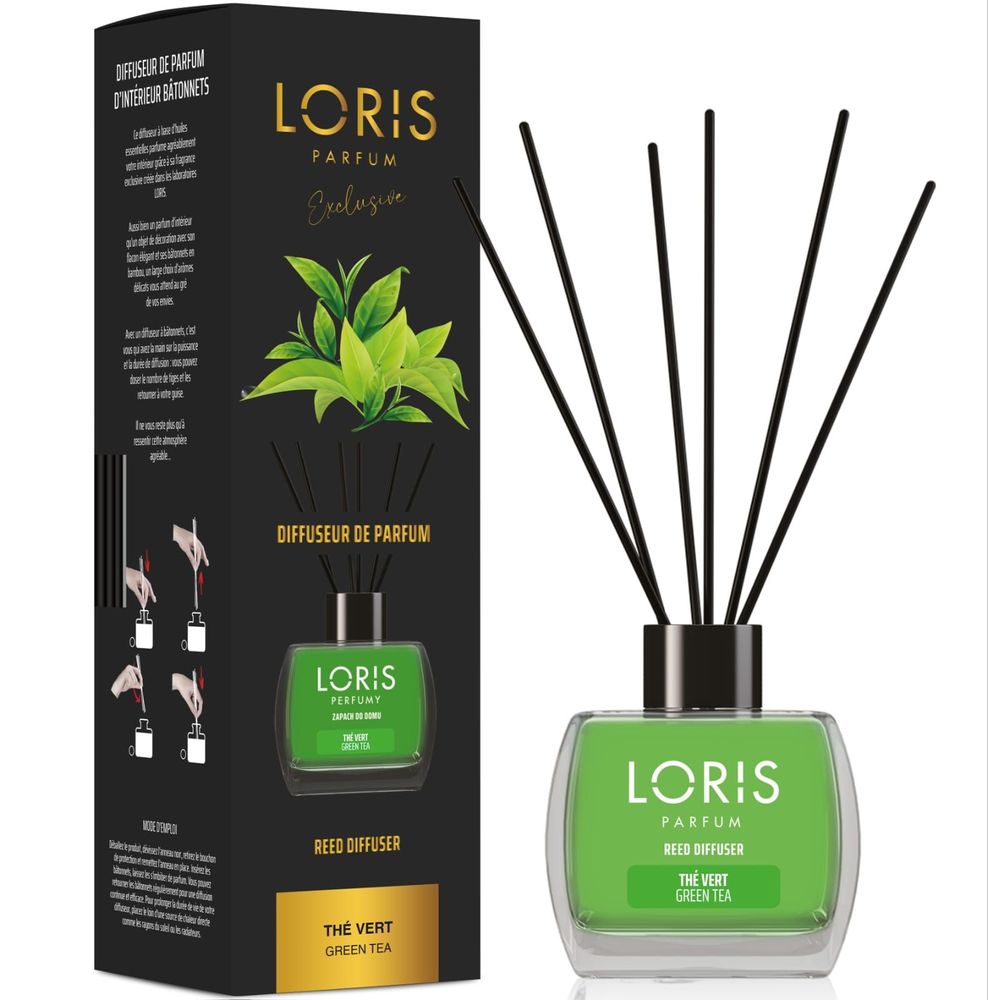 Scent diffusers - Reed diffuser with sticks Green Tea - LORIS PARFUM