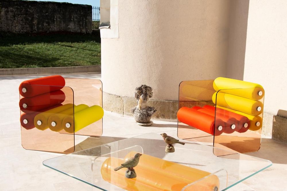 Lawn armchairs - MW01 bicolour armchair - MW DESIGNER FURNITURE