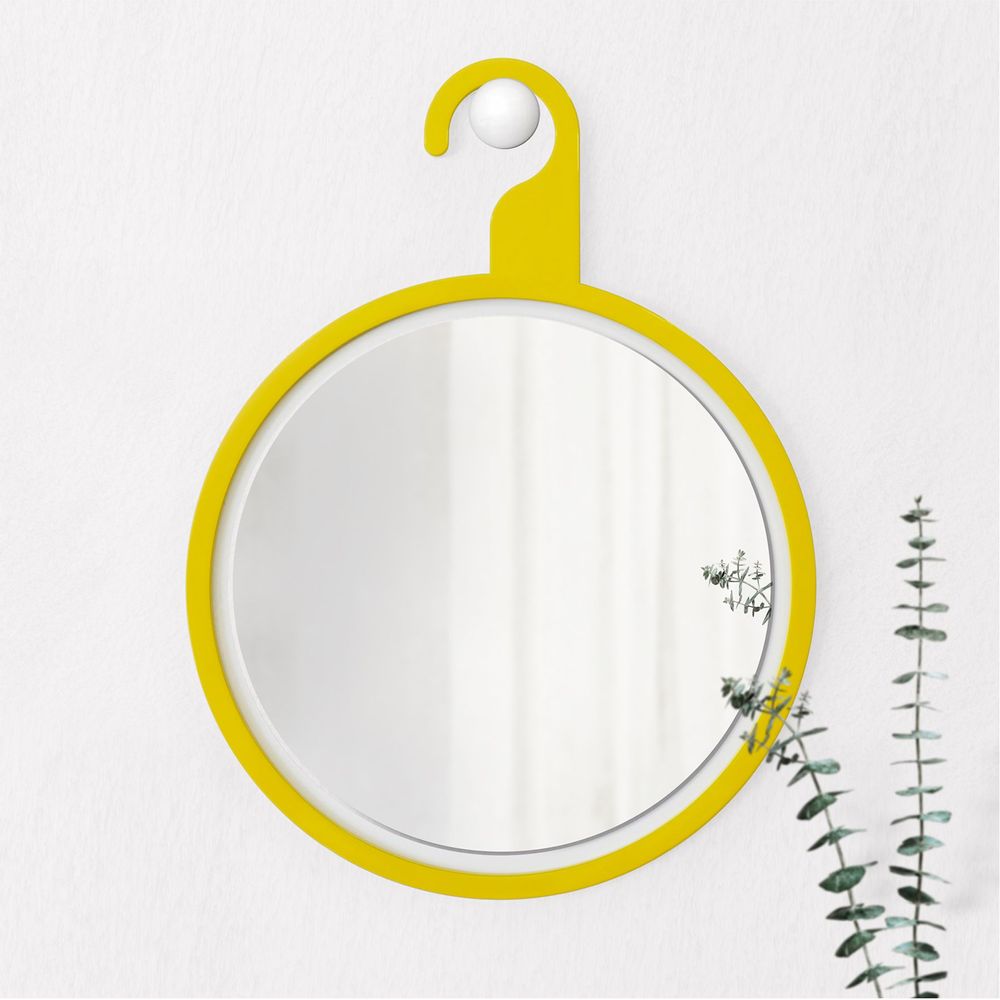 Mirrors - Mir-o Yellow Round Mirror - ISUWA