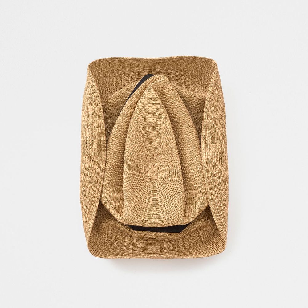 Chapeaux - BOXED HAT 11cm brim organdy ribbon - MATURE HA. / BOXED HAT BY MATURE HA.