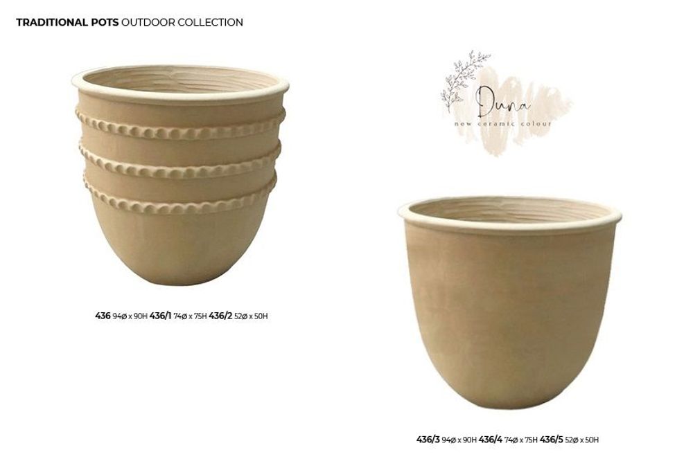 Outdoor decorative accessories - Ceramic pot Big Size - GUADARTE