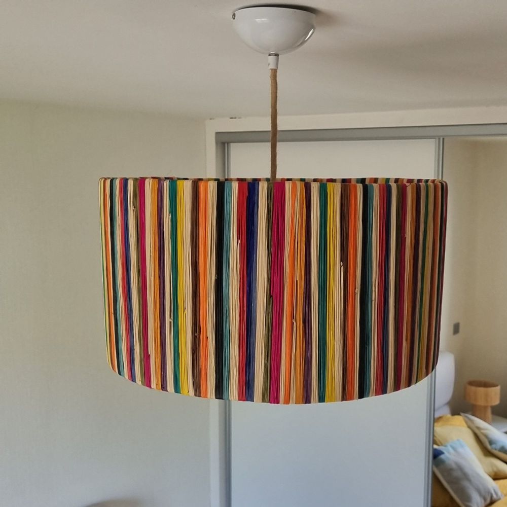 Hanging lights - Raffia pendant - ETINCELLES