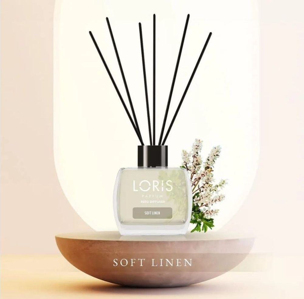 Scent diffusers - Reed diffuser with sticks Soft Linen - LORIS PARFUM
