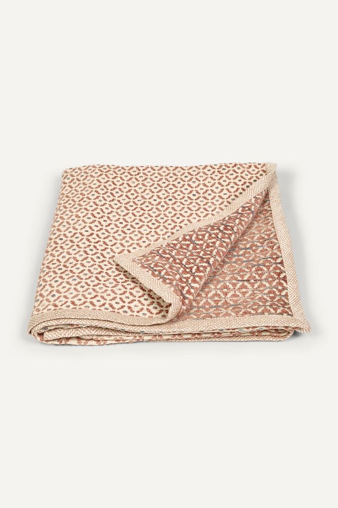 Throw blankets - Jacquard Throw - Terracotta - JORO