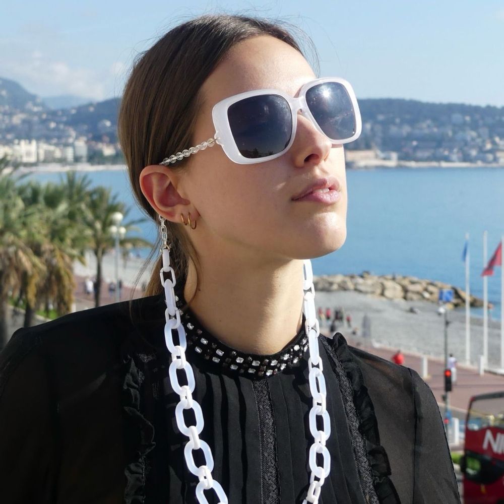 Glasses - SANTORIN:Sunglasses without temples, convertible to a stylish necklace - WATCH ON ME    BY MASTUVUE