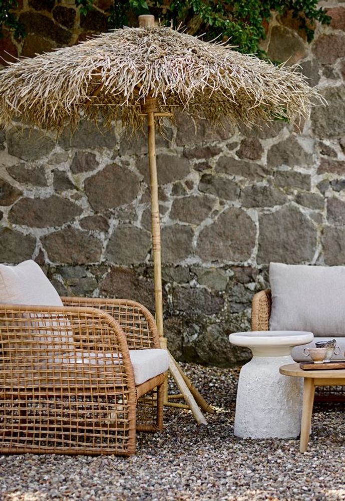 Fauteuils de jardin - Penzano Chaise de salon, Nature, Polyrattan - BLOOMINGVILLE MULTIBRAND HOUSE