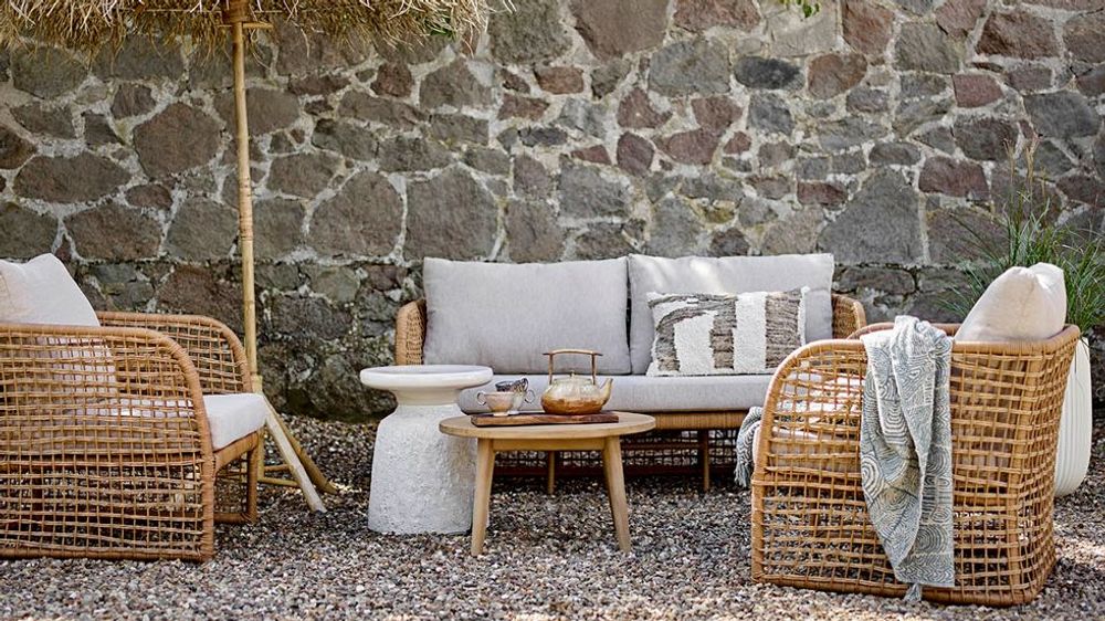 Fauteuils de jardin - Penzano Chaise de salon, Nature, Polyrattan - BLOOMINGVILLE MULTIBRAND HOUSE