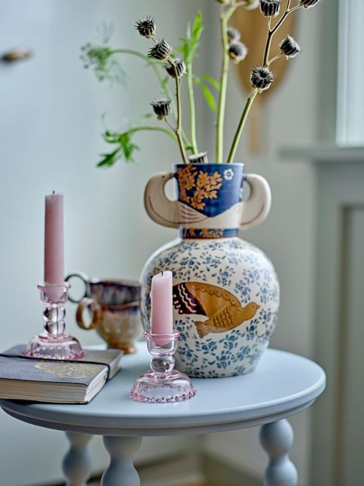 Vases - Hezha Vase, Blue, Grès - BLOOMINGVILLE MULTIBRAND HOUSE