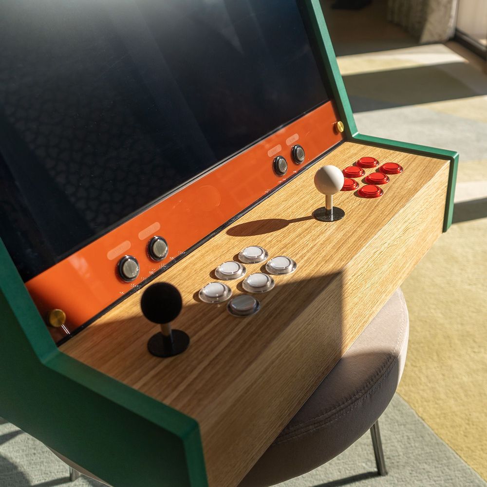 Objets personnalisables - Collection Minato Arcade Luxe - VERT - MAISON ROSHI - LUXURY ENTERTAINMENT CABINETS