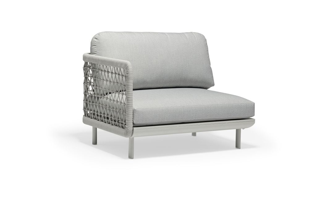Lawn sofas - CLUB 2 seater sofa with right armrest - COUTURE JARDIN
