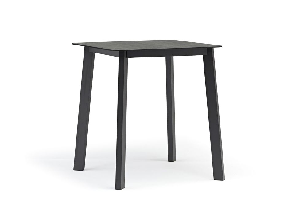 Tables de jardin - Table haute de jardin DIVA en aluminium gris anthracite - COUTURE JARDIN