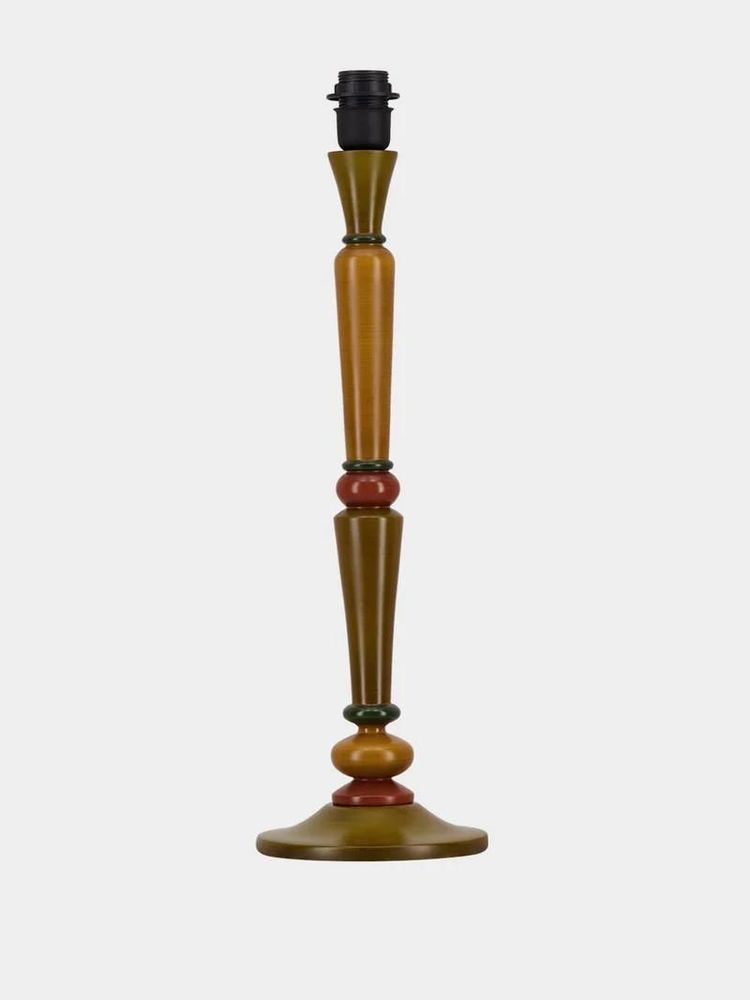 Lampes de table - Pied de lampe Sabrosa en bois vert - HOUSE OF CAPRICORN