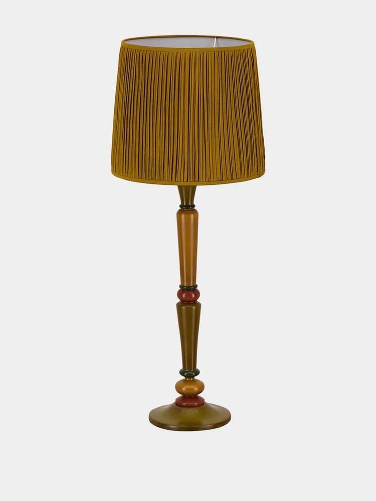 Lampes de table - Pied de lampe Sabrosa en bois vert - HOUSE OF CAPRICORN