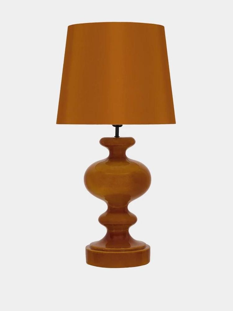 Table lamps - Cardosas Yellow Silk Abat Jour - HOUSE OF CAPRICORN