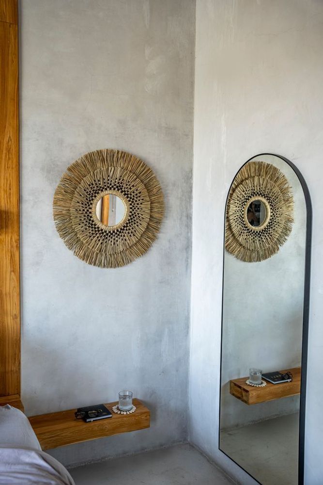 Miroirs - Le Miroir Havana - Naturel Noir - L - BAZAR BIZAR LIVING