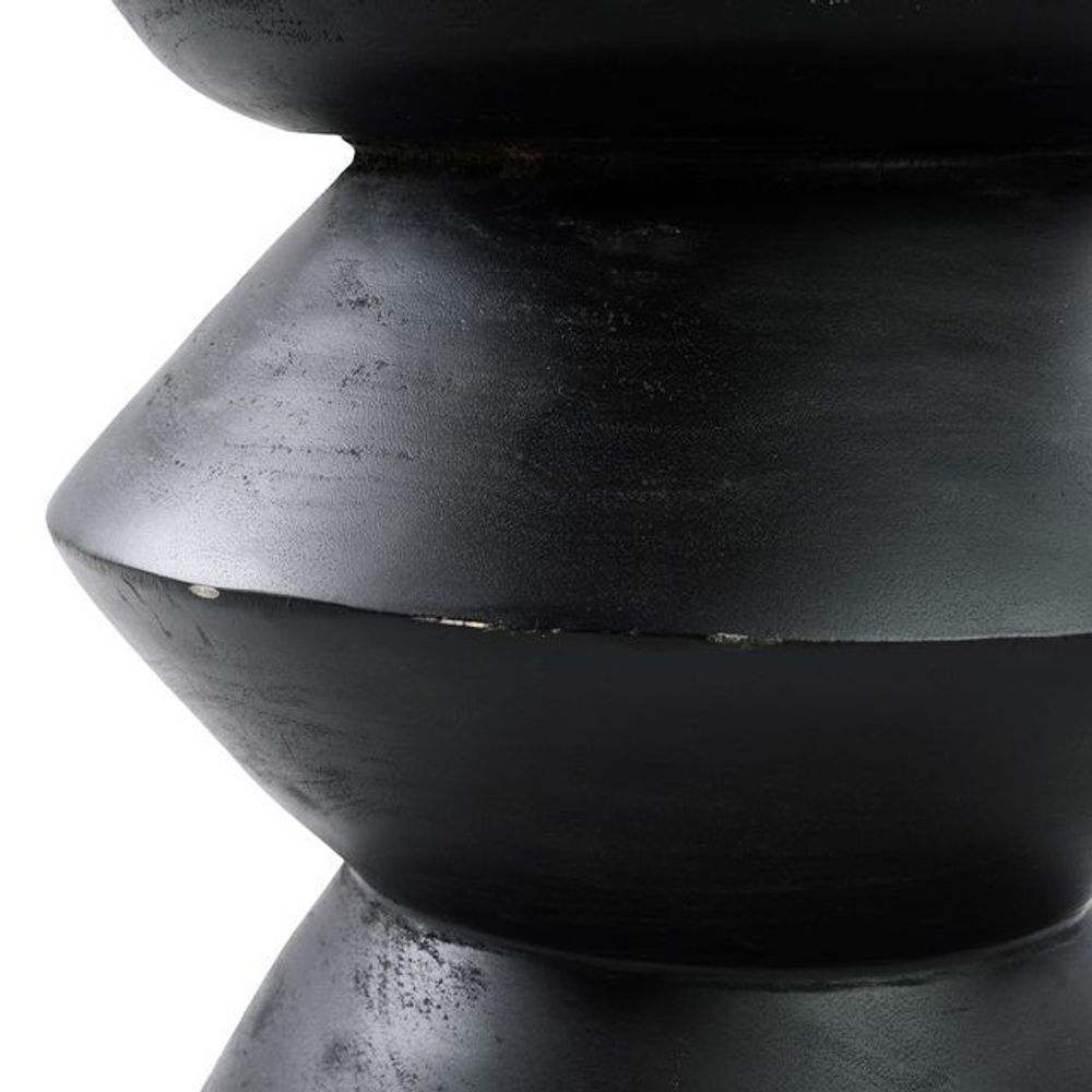 Stools - The Kulun Stool - Black Natural - BAZAR BIZAR LIVING
