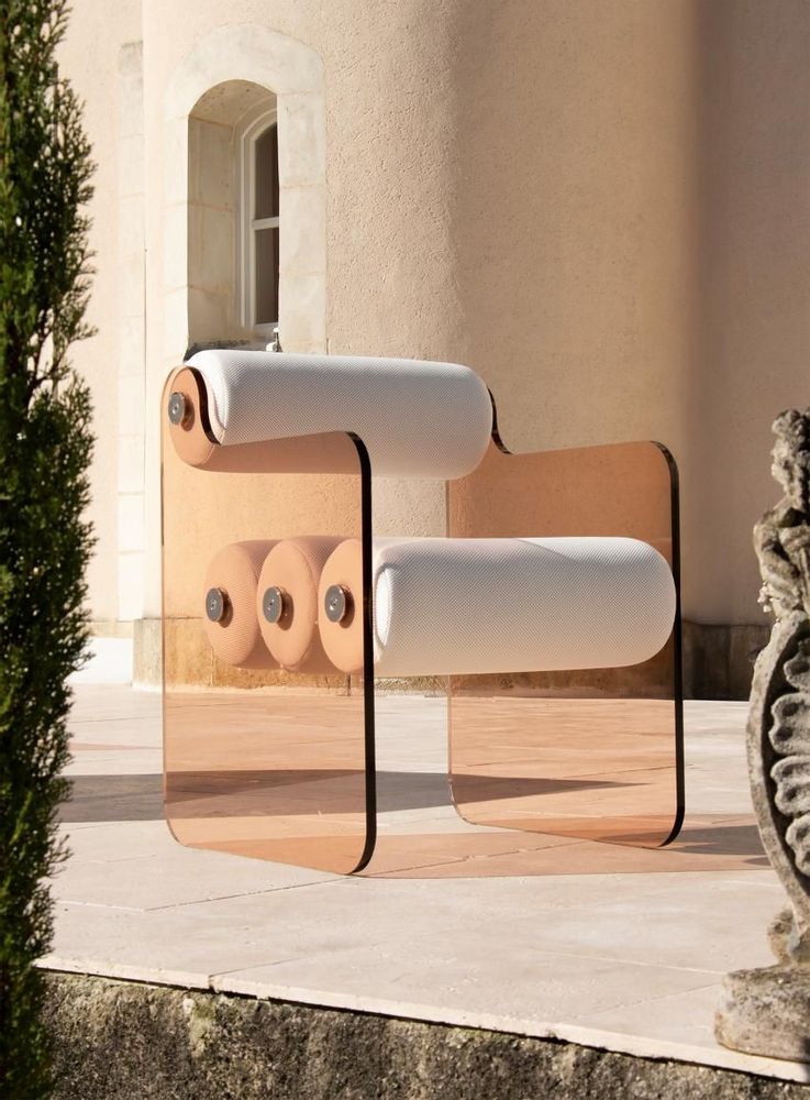Chaises de jardin - Chaise MW04 PMMA-Marchés résidentiel et HORECA - KUUMO DESIGN