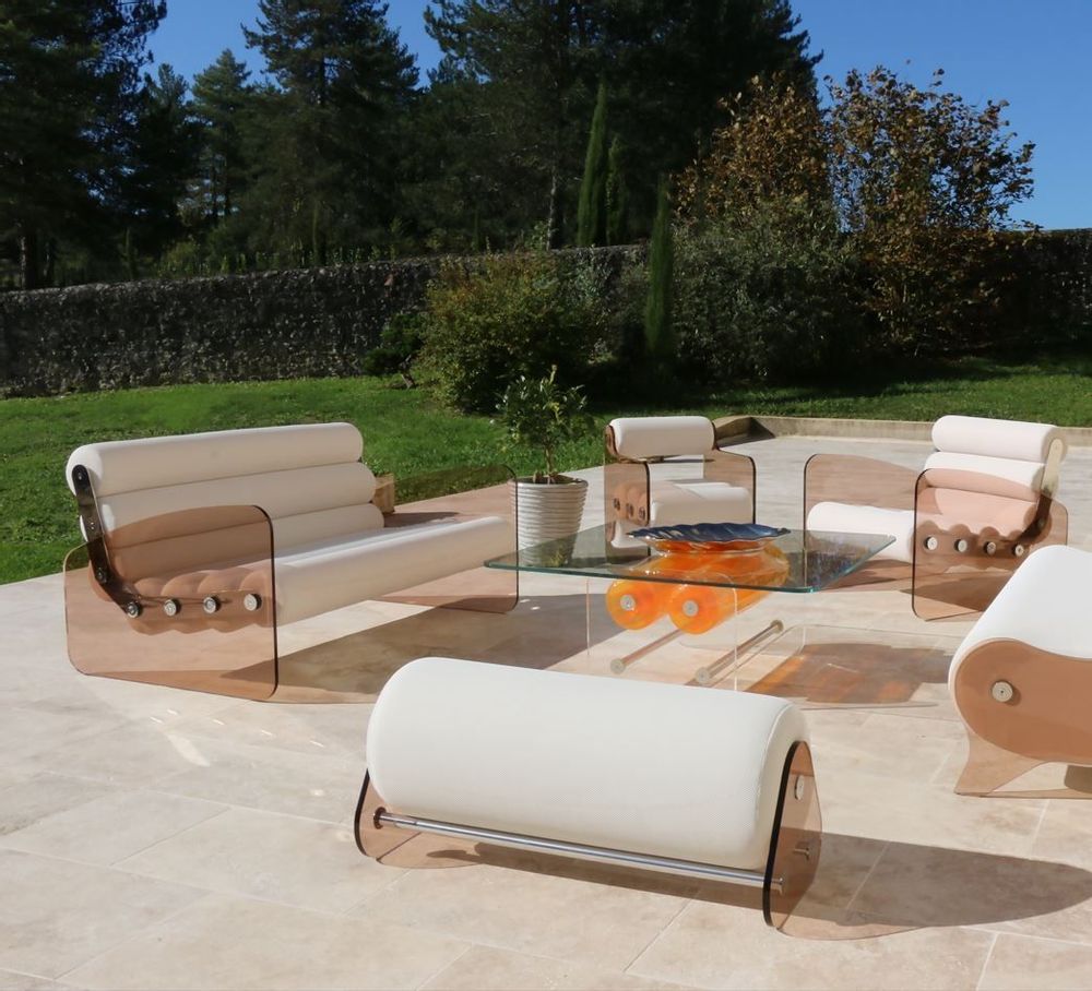 Chaises de jardin - Chaise MW04 PMMA-Marchés résidentiel et HORECA - KUUMO DESIGN