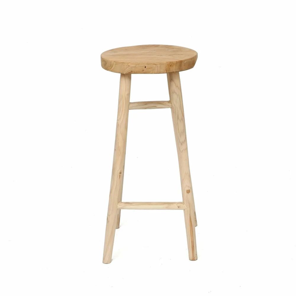 Stools - The Kedut Bar Stool - Natural - BAZAR BIZAR LIVING