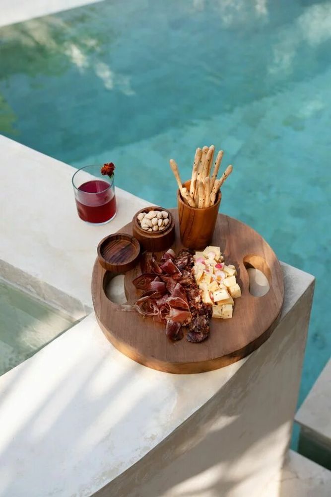 Trays - The Teak Root Tray - Natural - L - BAZAR BIZAR LIVING