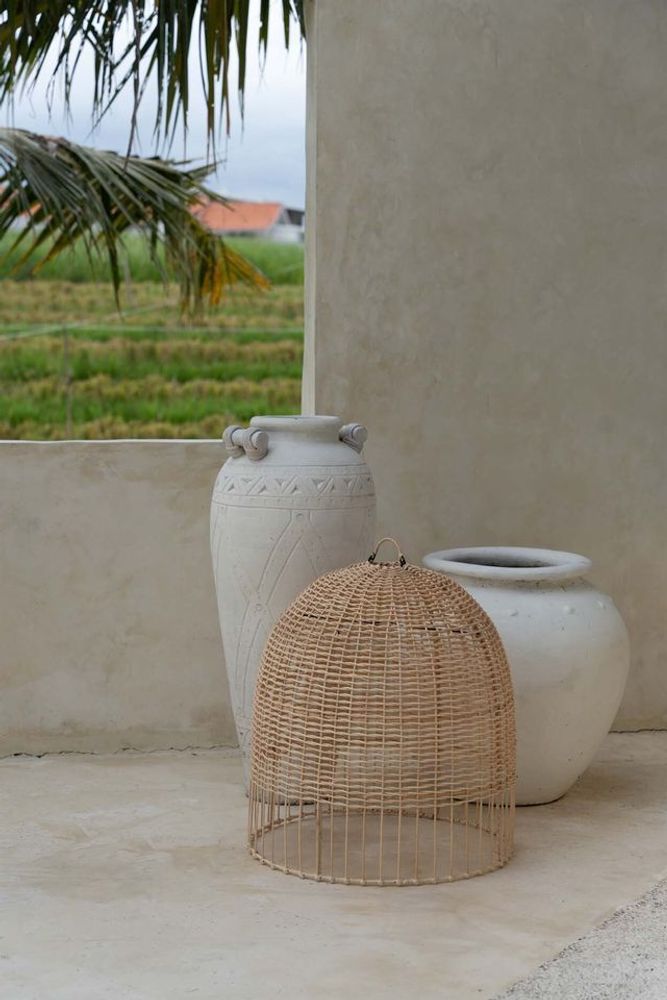 Hanging lights - The Amalfi Pendant - Natural - M - BAZAR BIZAR LIVING