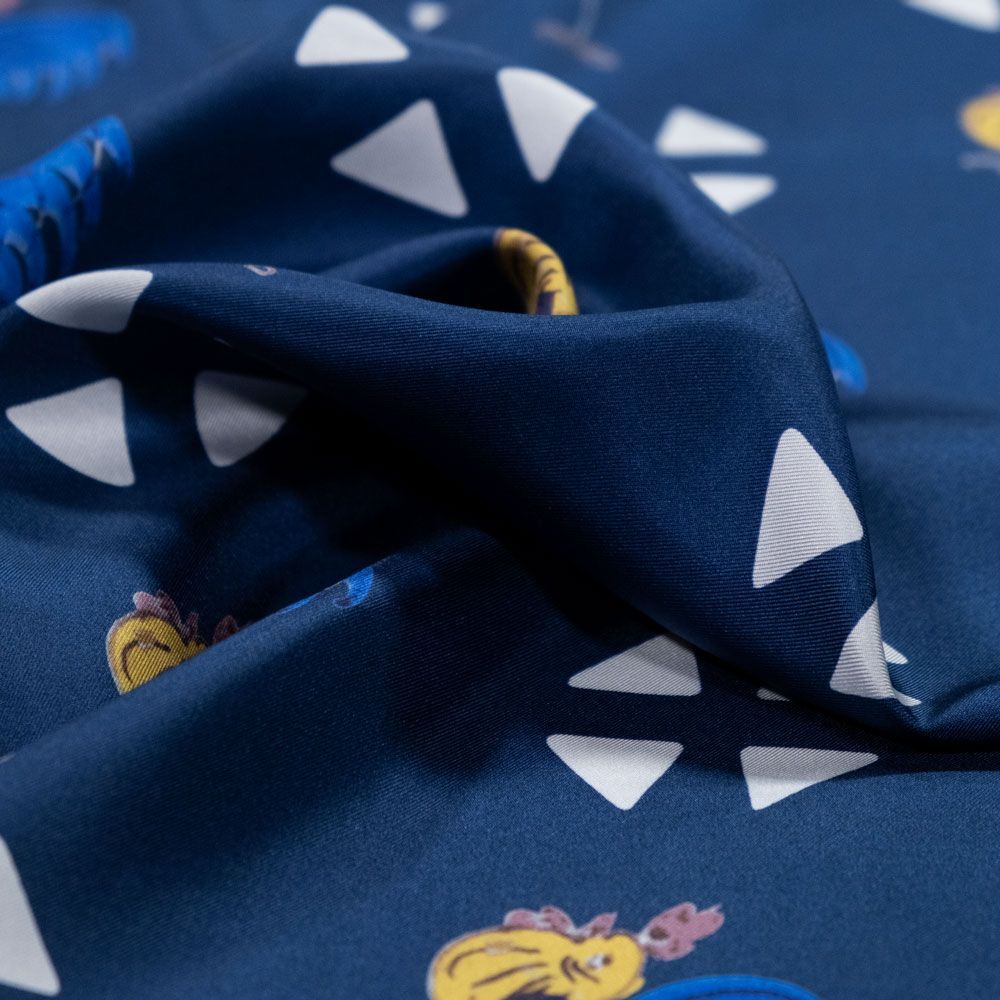 Foulards et écharpes - Foulard en pure soie avec motif  "Galletti" - G. INGLESE