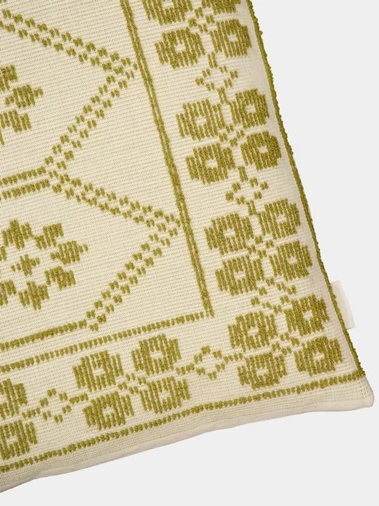 Coussins - Coussin en coton vert Inês fait main - HOUSE OF CAPRICORN