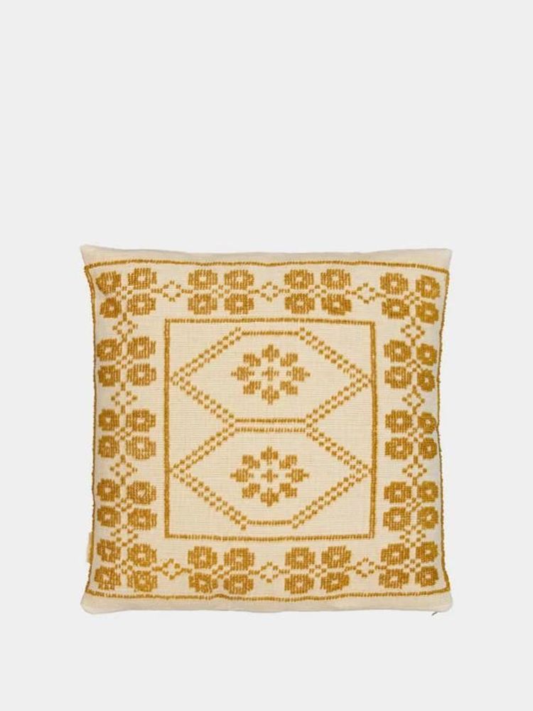 Coussins - Coussin en coton vert Inês fait main - HOUSE OF CAPRICORN