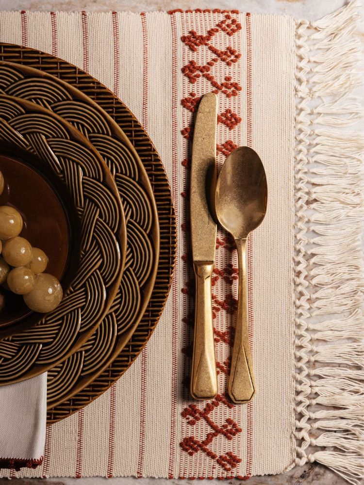 Placemats - Handcrafted Amélia Cotton and Linen Placemat - HOUSE OF CAPRICORN