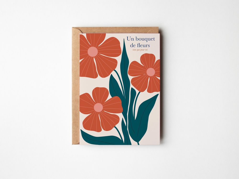 Carterie - Cartes de voeux - BLUEFLORES