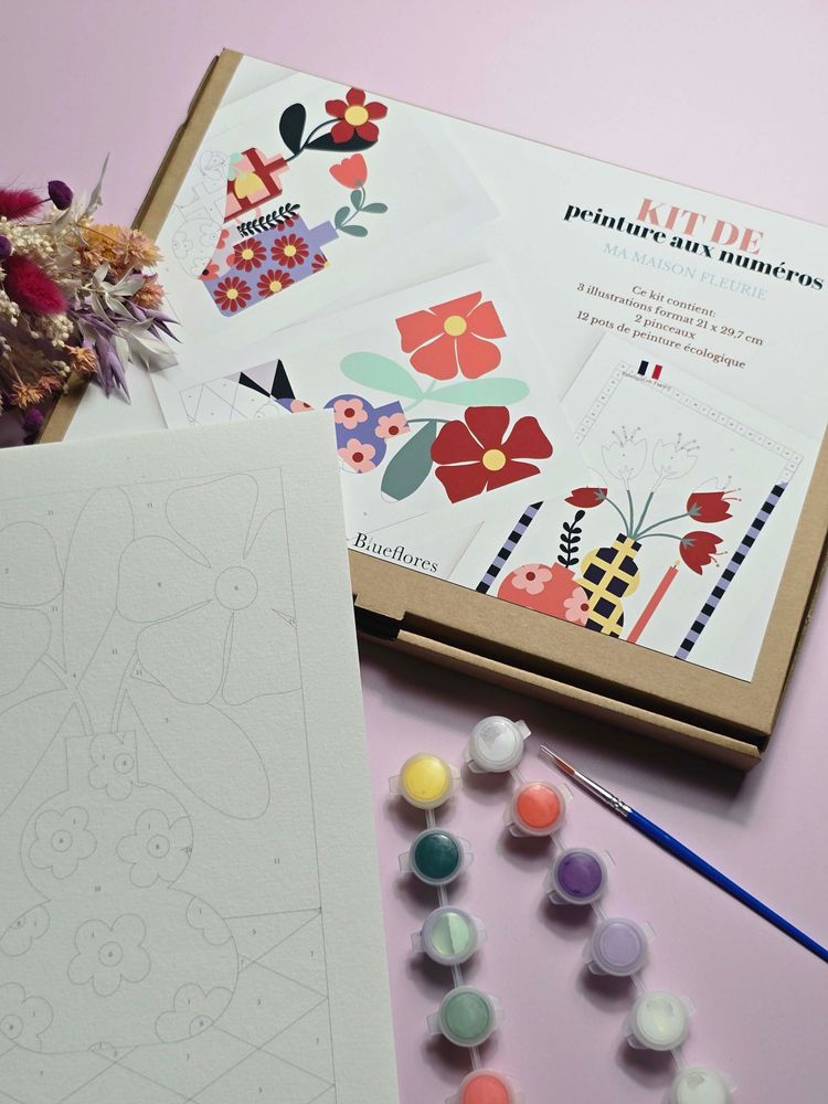 Loisirs créatifs pour enfant - kits de peinture aux numéros - BLUEFLORES