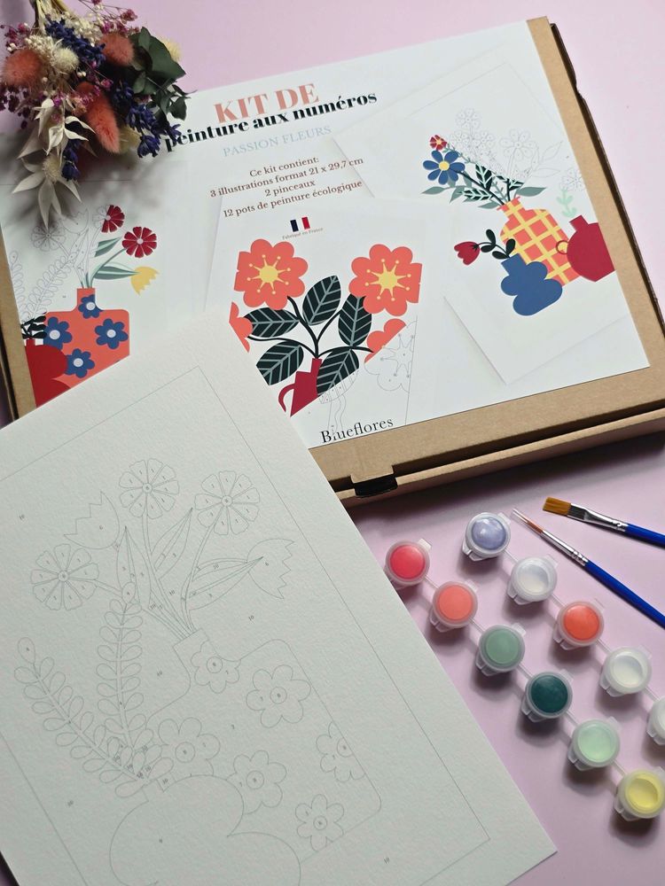 Loisirs créatifs pour enfant - kits de peinture aux numéros - BLUEFLORES