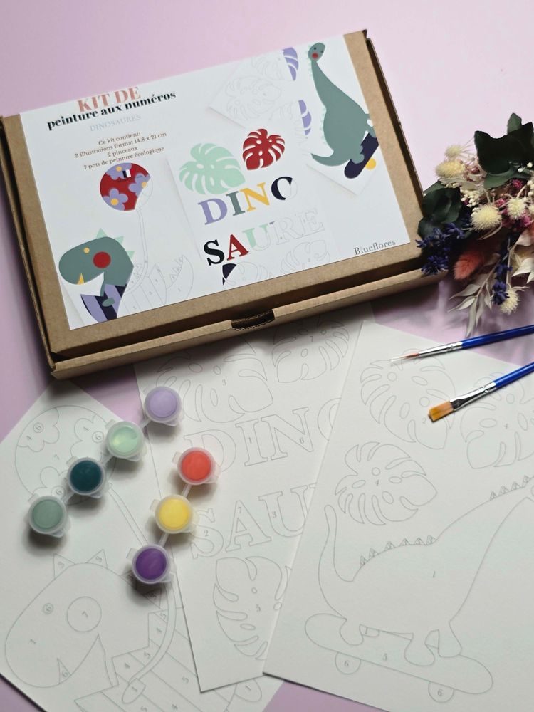 Loisirs créatifs pour enfant - kits de peinture aux numéros - BLUEFLORES