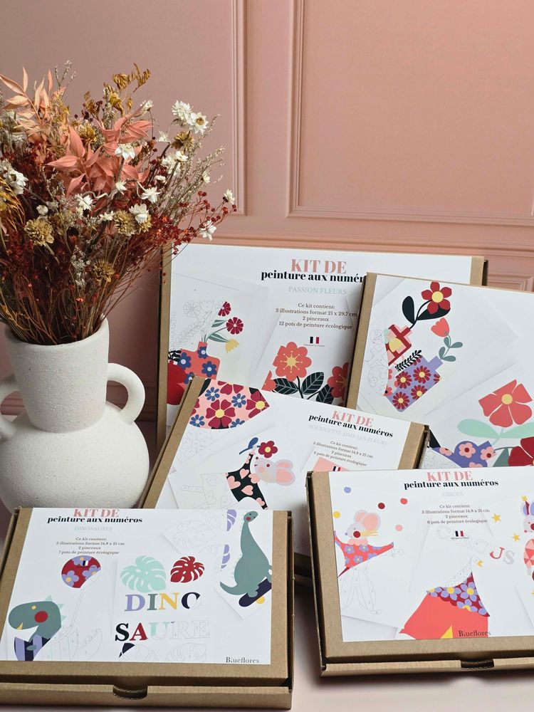 Loisirs créatifs pour enfant - kits de peinture aux numéros - BLUEFLORES