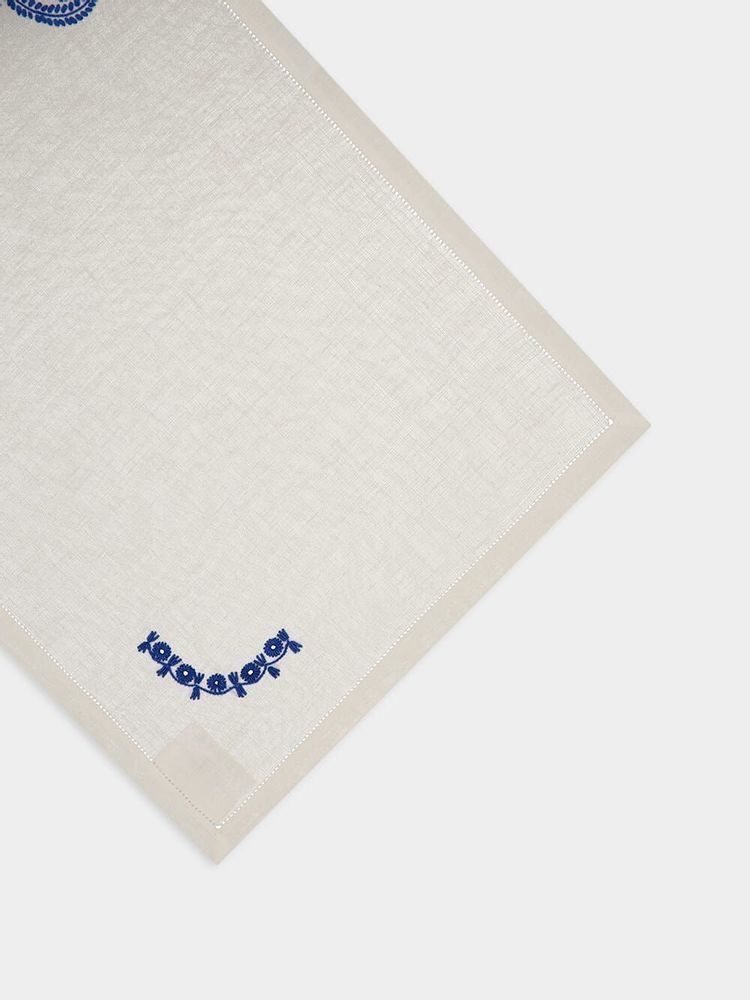 Placemats - Hand Embroidered Teresa Placemat - HOUSE OF CAPRICORN