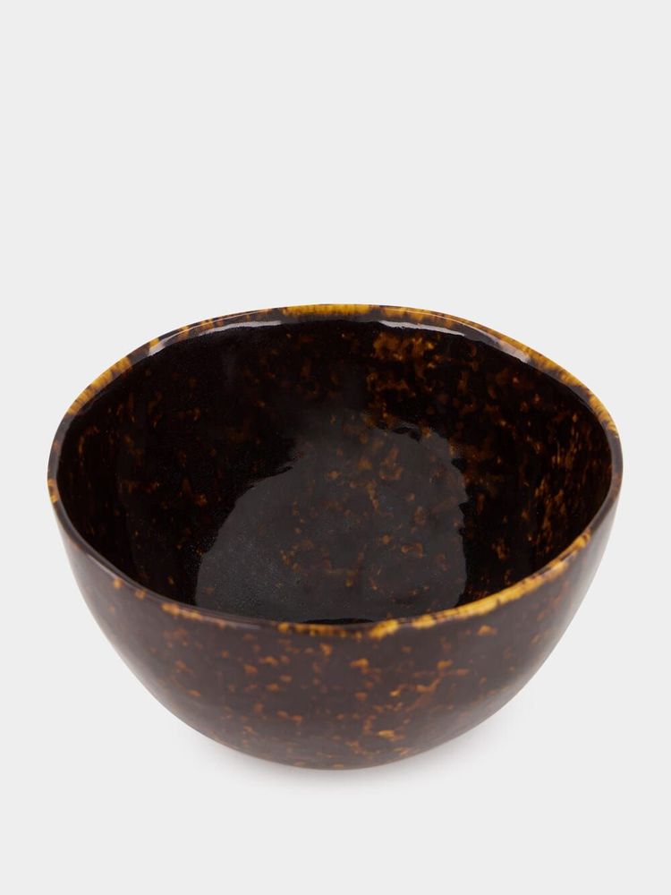Kitchen utensils - Tartaruga Brown Ceramic Bowl - HOUSE OF CAPRICORN