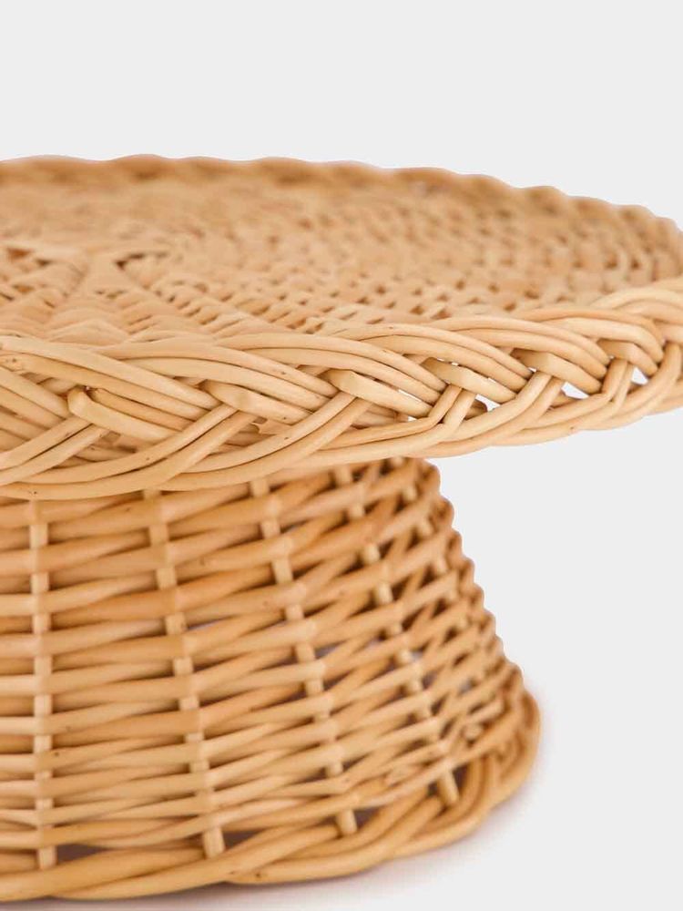 Kitchen utensils - Handmade Vitória Wicker Cake Plate - HOUSE OF CAPRICORN