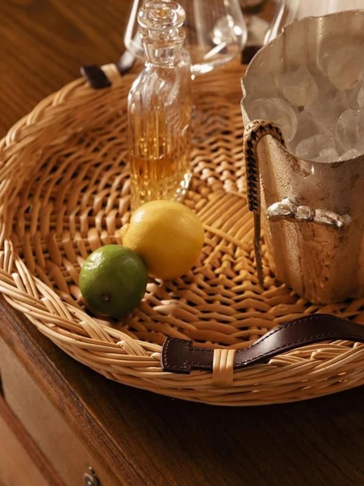 Kitchen utensils - Handmade Vitória Wicker Tray - HOUSE OF CAPRICORN