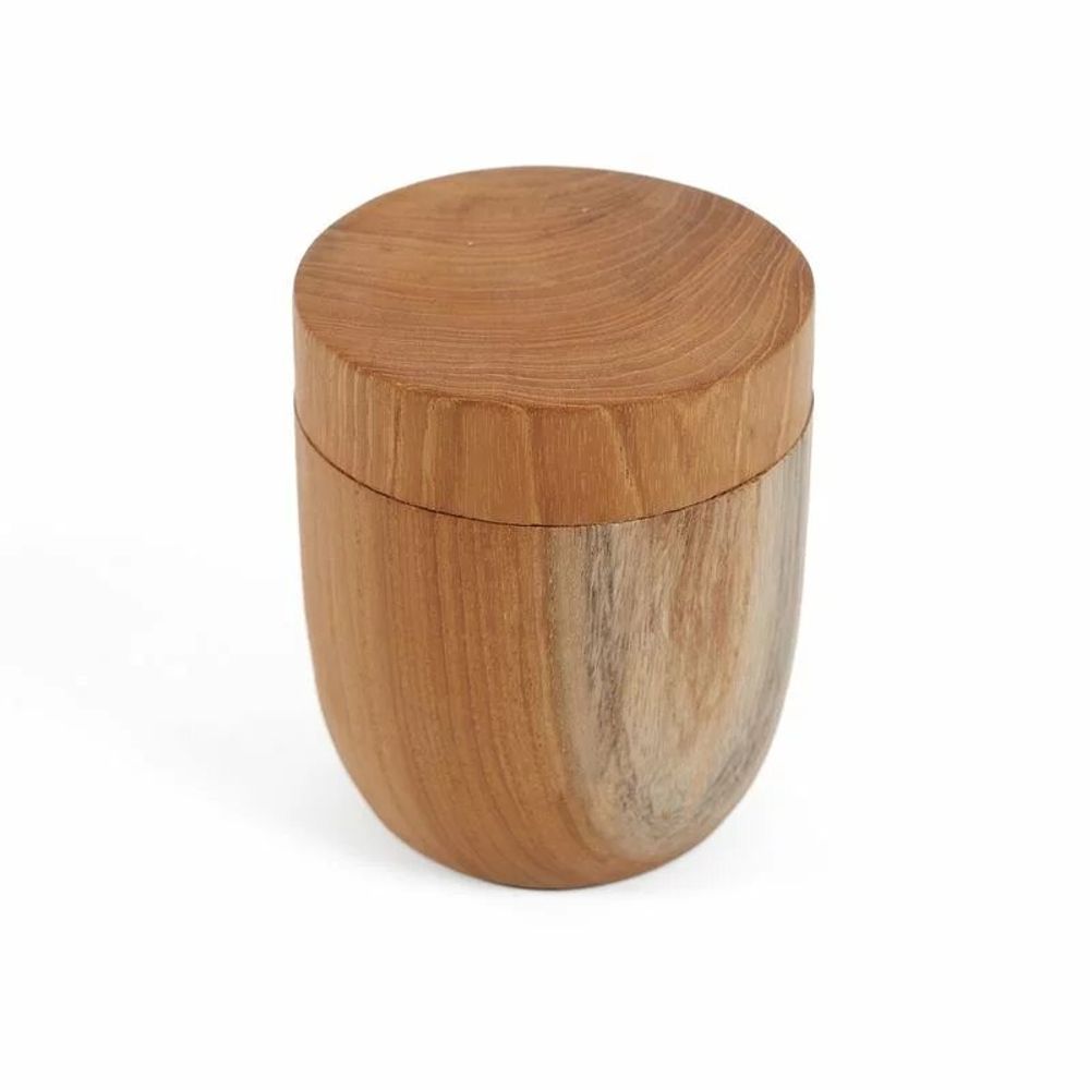 Kitchen utensils - The Teak Root Jar Low - M - BAZAR BIZAR LIVING