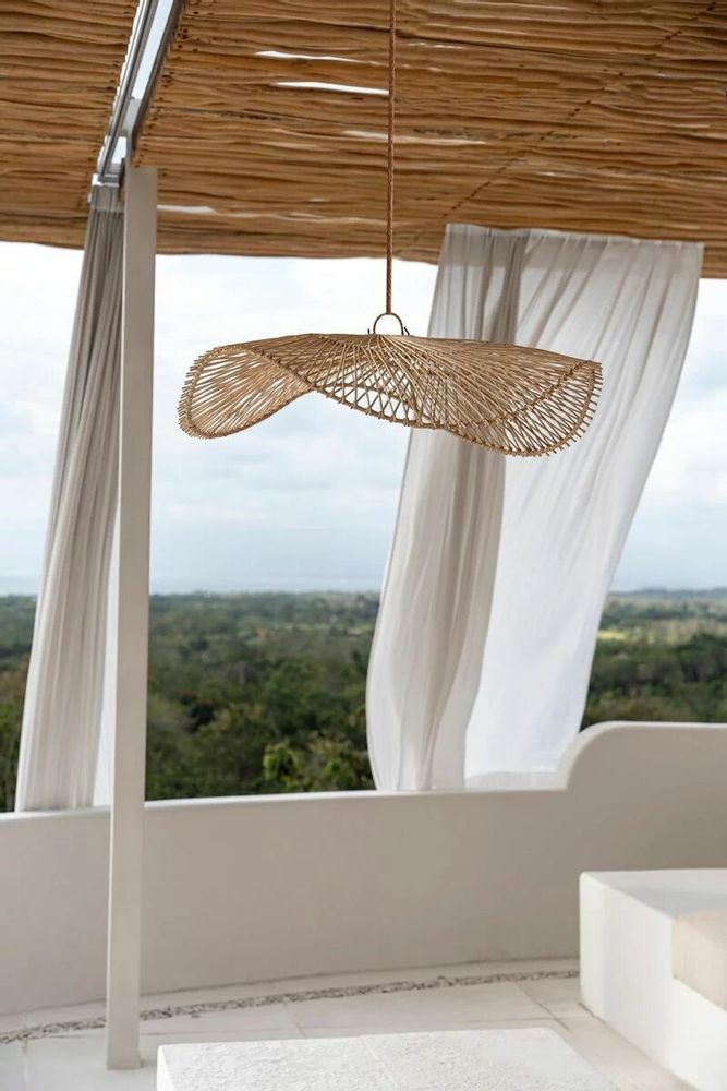 Hanging lights - The Chapeau Pendant - Natural - L - BAZAR BIZAR LIVING