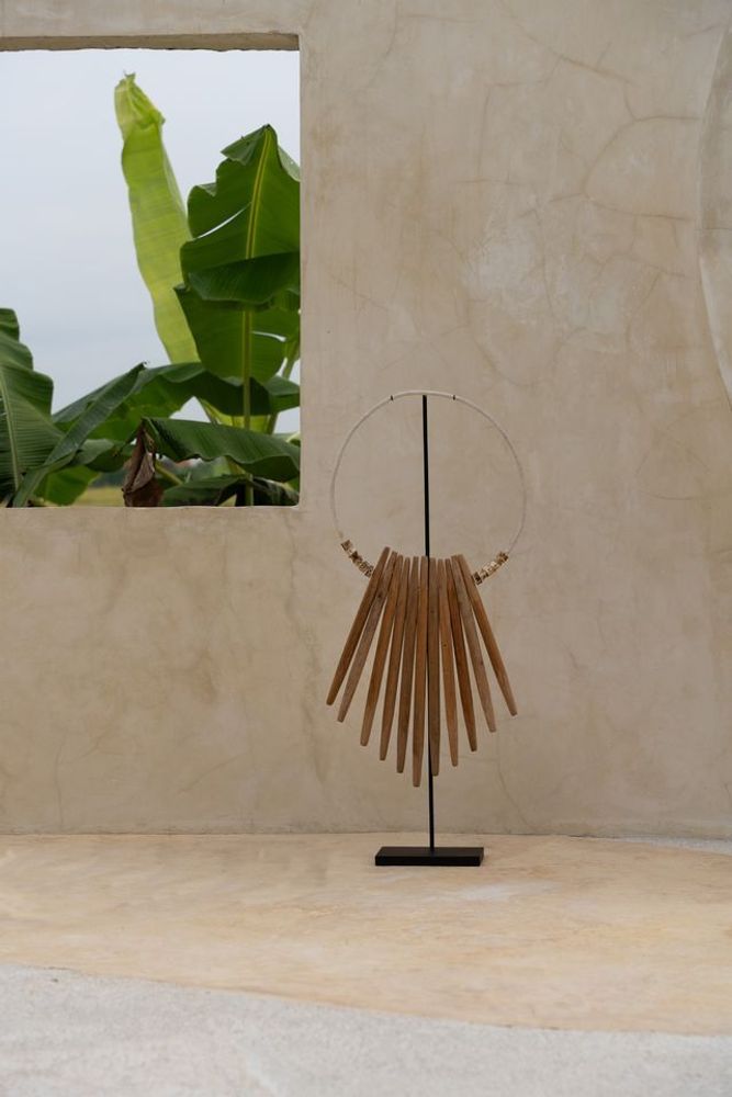 Decorative objects - The Wooden Sticks On Stand - Natural - BAZAR BIZAR LIVING
