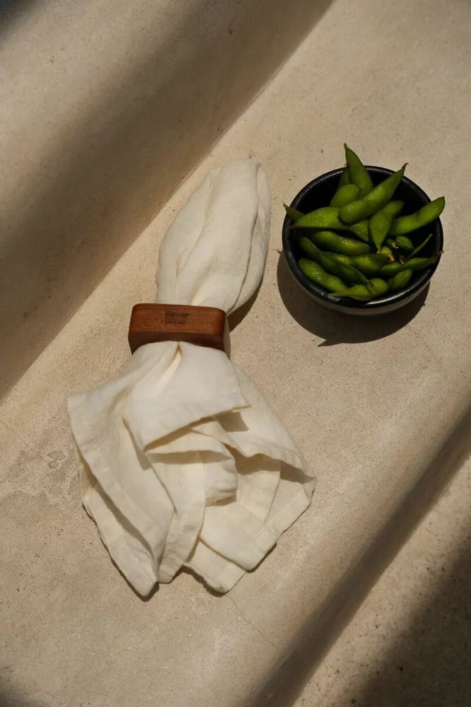 Kitchen utensils - The Teak Root Napkin Ring - Set of 4 - BAZAR BIZAR LIVING