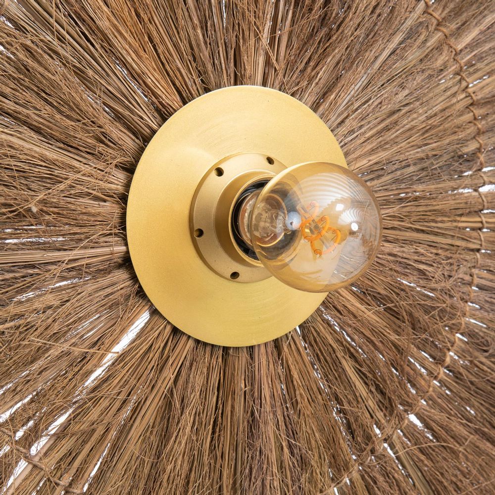 Appliques - La Lampe Murale Chi-Chi - Laiton Naturel - L - BAZAR BIZAR LIVING